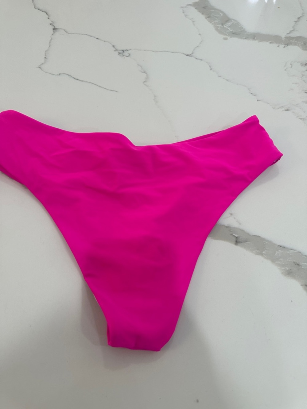 SHEIN Fuchsia Ruched Side Bikini Bottom - Picture 3 of 3